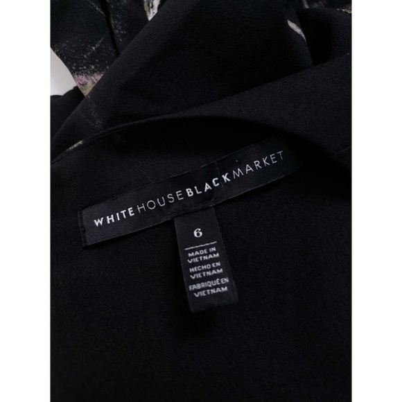 White House Black Market Floral Bell Sleeve Dress - Picture 6 of 8